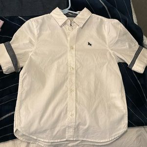 Boys 5-6Y White Button Down Shirt